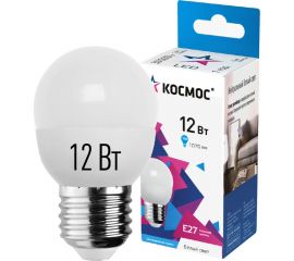 Светодиодная лампа КОСМОС LED GL 12Вт 220В E27 4500K, LkeLED12wGL45E2745 