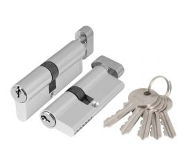 Цилиндровый механизм Ajax AZ102/60 mm (25+10+25), CP хром, 5 кл. 43861 