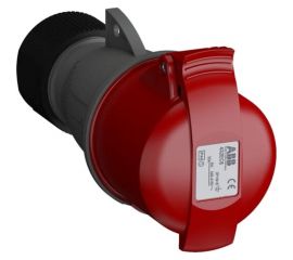 Кабельная розетка ABB Easy&Safe 432EC6, 32А, 3P+N+E, IP44, 6ч 2CMA102051R1000 