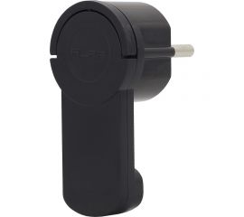 Электрическая плоская вилка Alfa со скрытой ручкой с заземлением, ABS-пластик, 16А, 250В 30100060 