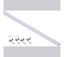 Алюминиевый профиль для светодиодной ленты IEK 1607 накладной прямоугольный 2м с комплектом аксессуаров LSADD1607-SET1-2-N1-1-08 