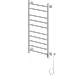 Электрический полотенцесушитель Zox ТРИУМФ ЛЦ 100х50, 10 перекладин, белый, правый, терморегулятор, 555 Вт 547278 