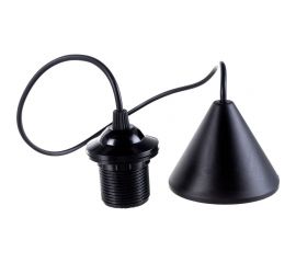 Патрон NE-AD E27 со шнуром для ламп, термопластик, Черный, 1/150, A3102-01 