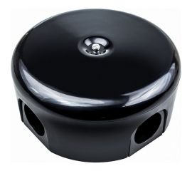 Распределительная коробка Bironi 110мм, пластик, цвет черный (4 кабельных ввода в комплекте) B1-522-23-K 