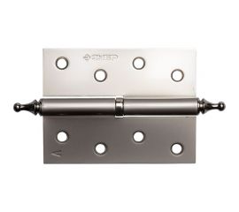 Дверная разъемная петля Зубр Эксперт 1 подшипник цвет матовая никель PN левая с крепежом 100x75x2.5 мм 2 шт. 37605-100-4L 