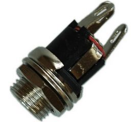 Разъем питания 5.5x2.1мм гнездо Pro Legend металл-пластик на корпус с гайкой, PL2324 