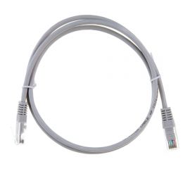 Коммутационный шнур U/UTP 4 пары, Кат.5е Класс D, 100МГц, 2хRJ45/8P8C, T568B, литой, многожильный, PVC нг B, серый, 1м, 10шт NETLAN EC-PC4UD55B-010-GY-10 