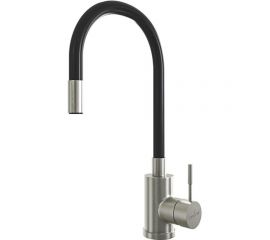 Смеситель для кухни Mixline черный, гибкий силиконовый излив 35k MLSS-0325 542377 