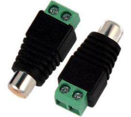 Разъем RCA гнездо Pro Legend пластик на кабель, винт, PL2162 