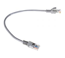 Патч-корд ExeGate UTP-RJ45-RJ45-5e-0,3M-GY, UTP, cat.5e, 0.3м, серый 258663 