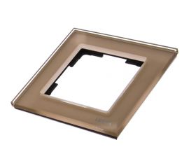 Рамка LUXAR Art на 1 пост стекло шампань 4606400620570 