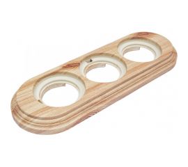 Рамка Bironi 3-х постовая, пластик, цвет Карельская Сосна BF1-630-13/PL 