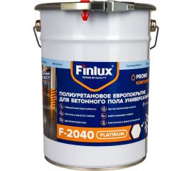 Полиуретановое европокрытие для бетонного пола Finlux F-2040 двухкомпонентное, бежевый, 10 кв. м 4603783200634 