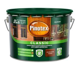 Декоративная пропитка для защиты древесины PINOTEX CLASSIC NW (красное дерево; 9 л) 5270891 