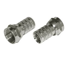 Антенный разъем на кабель REXANT штекер F для кабеля RG-6, 2шт 06-0004-A2 