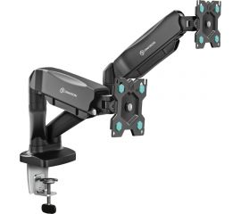 Настольный кронштейн для двух мониторов 13-32 дюймов ONKRON G160 Black G160B 