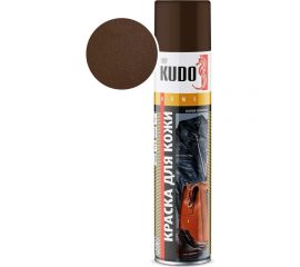 Аэрозольная краска в баллончике KUDO для замши и нубука коричневая KU-5252 