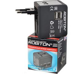 Сетевой переходник Robiton TravelEnergy 2 с двумя USB-разъемами 16564 