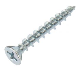 Оконный саморез KRANZ острый 4,1x30 белый цинк 500 шт. KR-01-3721-003 