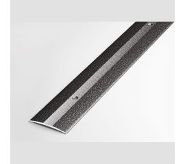 Порог прямой алюминиевый (37 мм, 0,9 м, порошковое покрытие, Серебро) ЛУКА 00000001675 