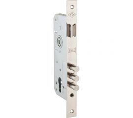 Корпус врезного замка с защёлкой KALE KILIT 152/3MR (45 мм) w/b никель 1116 