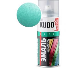 Эмаль металлик универсальная быстросохнущая KUDO SILVER GRAIN FINISH бирюза KU-1055 