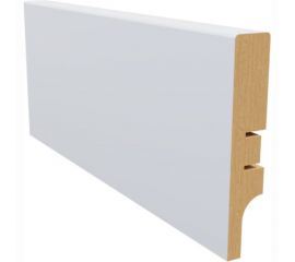 Плинтус белый МДФ Krispo 16х81х2400 мм AGIS КР-201-81 