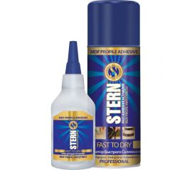 Клей для MDF быстрозастывающий STERN 50гр.+200мл. Активатор для клея N963 1453 