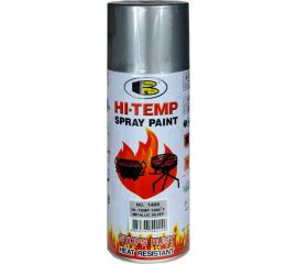 Термостойкая аэрозольная краска Bosny 600 С серебристый металлик 1400 
