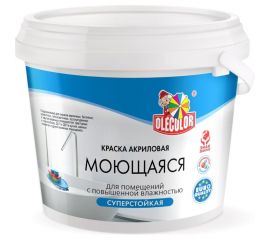Водно-дисперсионная краска OLECOLOR база С, моющаяся, 2.5 л 4300006580 