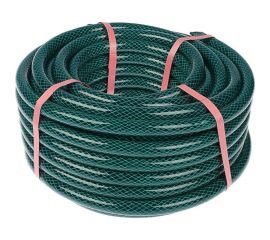 Поливочный шланг Yard Люкс, ПВХ, армированный, зеленый, 3-х слойный, 1,85 мм, D 3/4, 25 м 66-3-025 