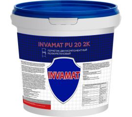 Двухкомпонентный полиуретановый герметик INVAMAT 2K PU-20 белый, 16 кг 1080 