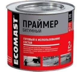 Битумный праймер ECOMAST 2 л, металлическая упаковка, 24596 