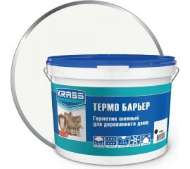 Акриловый герметик KRASS Термо Барьер для деревянного дома 7 кг, белый Лк-00013456 