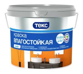 Влагостойкая в/д краска Текс профи база А 4,5 л 24863 