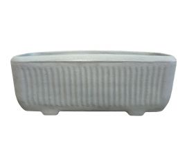 Прямоугольный цветочный горшок Акватек Marmor серый 2-40-2107 