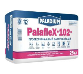 Плиточный клей PALADIUM PalafleX-102 Профессиональный класс C1T, 25 кг PL-102/25 
