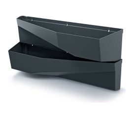 Вертикальный сад Prosperplast IO3W800 S433 CASCADE GARDEN 2 ячейки, 19 см, 78 см, антрацит 067052 
