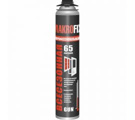 Монтажная полиуретановая пена MAKROFIX (65 л; профессиональная; всесезонная; 850 мл) 2101/3В 