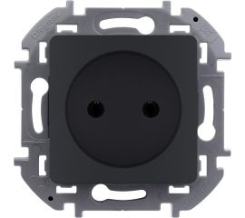 Розетка Legrand 2К - 16 А - 250 В - INSPIRIA - антрацит 673713 
