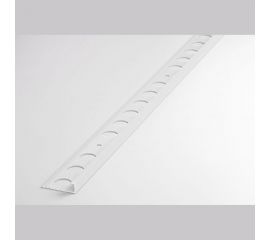 Профиль окантовочный L-образный алюминиевый ЛУКА 6 мм, 2,7 м, 5 шт, Белый УТ000029695 