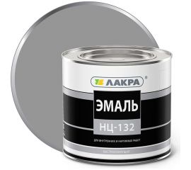 Эмаль ЛАКРА НЦ-132 серый, 1.7 кг ЛА-00000624 
