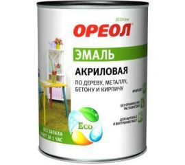 Акриловая эмаль Ореол (глянцевая; красная; 0.9 кг) 65249 