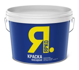 Краска фасадная ЯРКО белая, ведро 28 кг И484.3 