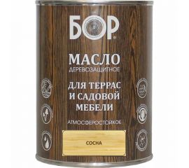 Деревозащитное масло для террас и садовой мебели Бор сосна, банка 0,64 кг 4690417074211 