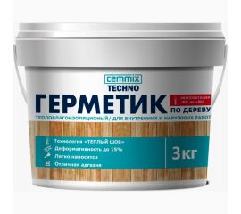Акриловый герметик для дерева CEMMIX Теплый шов (дуб; 3 кг) 84735743 