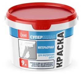 Краска Интерьерная Старатели супербелая 9 л 3277/3443 