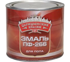 Эмаль для пола Царицынские краски ПФ 266, красно-коричневый, 1.9 кг 16325 