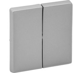 Лицевая панель Legrand Valena Life для 2-клавишного выключателя алюминий Leg 755022 