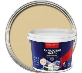 Универсальная акриловая эмаль ЯРОСЛАВСКИЕ КРАСКИ бежевая матовая, 2,5 кг О05200 